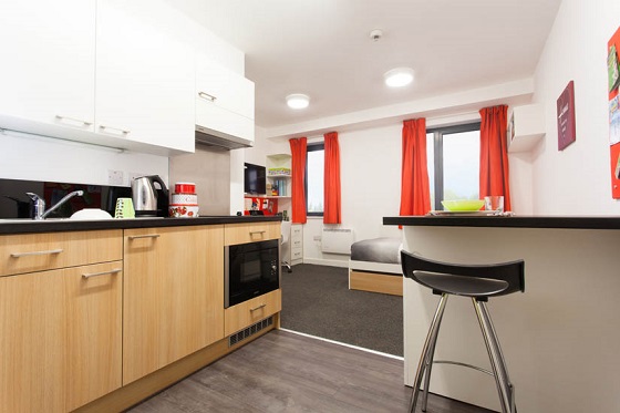 Durham_student_accommodation_elvet_studios_featuring_kitchen