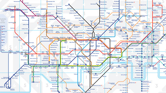 伦敦地铁图