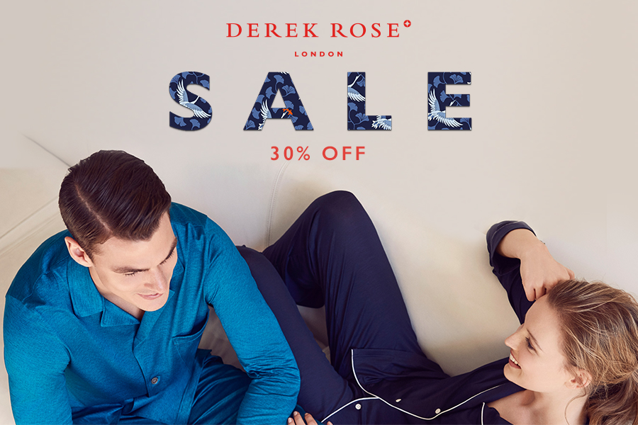 Derek Rose | 英国皇室穿的睡衣品牌精品折扣30%OFF！