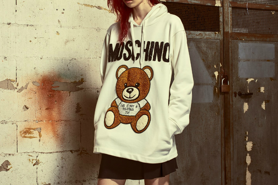 MOSCHINO | 官网折扣区直接5折啦!最萌小熊卫衣来入
