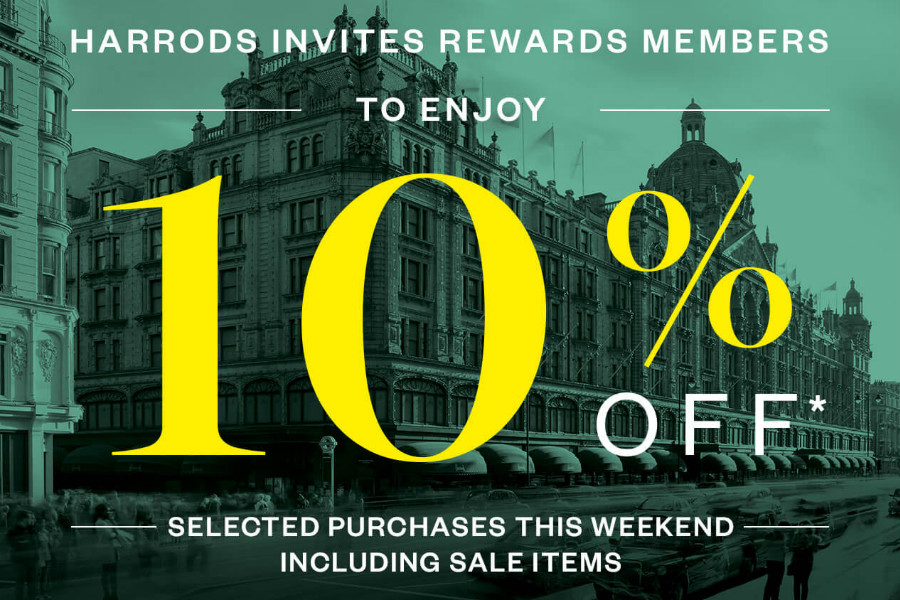 Harrods | 哈罗德周末全场10%OFF开始,加拿大鹅,Fresh等都参加!