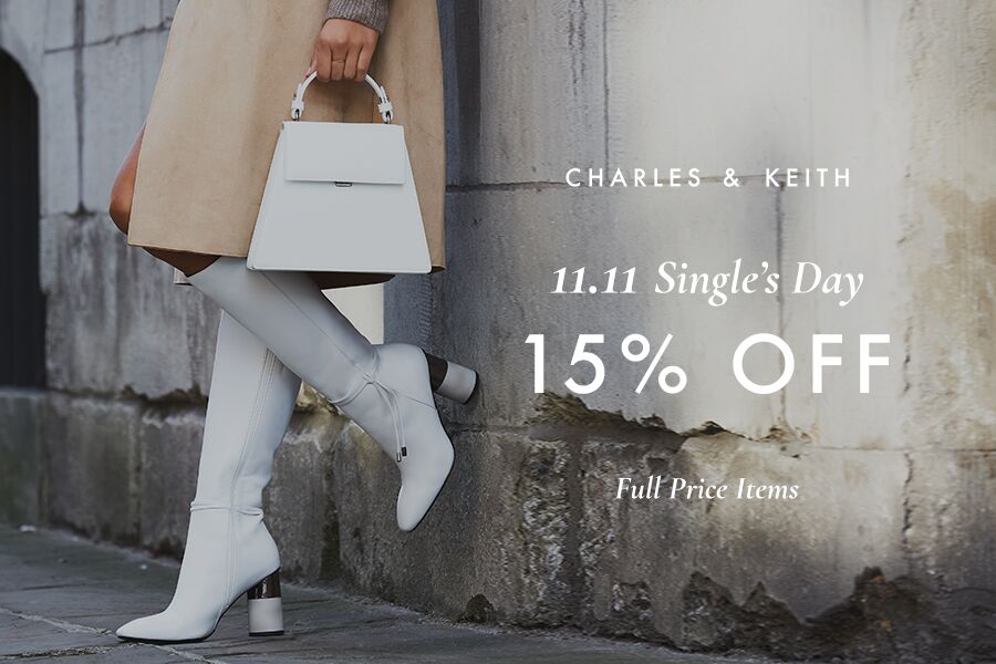Charles & Keith | 双十一独家正价85折最后一天,来入时髦新款踝靴!