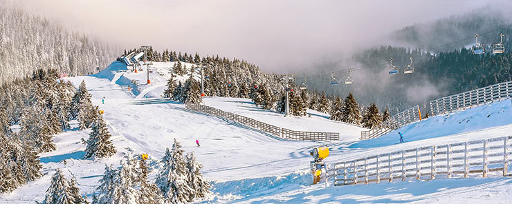 塞尔维亚冬天滑雪