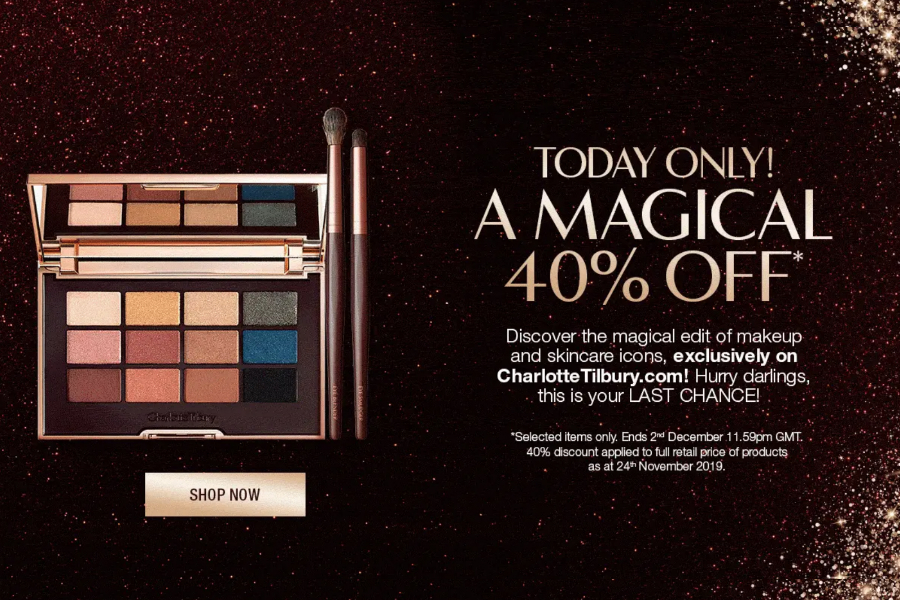 Charlotte Tilbury | 官网网络星期一下杀6折+送礼!只有24小时!