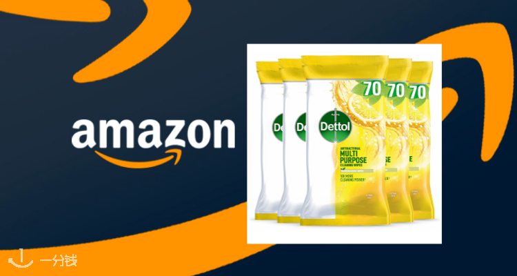 【Amazon闪促】滴露消毒湿巾5大包£11收！居家清洁常备日用消耗品