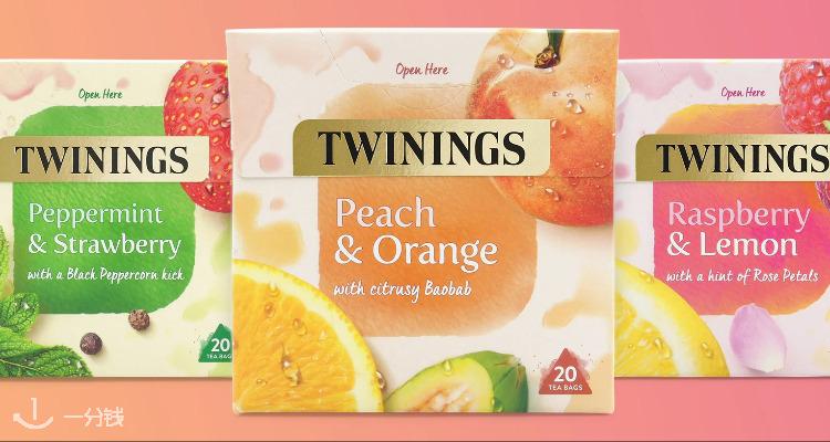 Twinings Teashop川宁水果茶6.7折+全场£25减£5！相当半价！