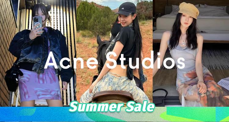 Acne Studios捡漏4折起！💫￡140收Jennie封同蝴蝶结裙!🌼封面超辣印花裙🈶!