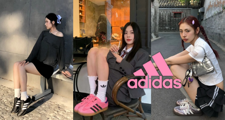 韩女上身🤭Adidas低至4折！Gazelle厚底£62！🖤Jennie同款跆拳道鞋£75！🍩保龄球包£31！