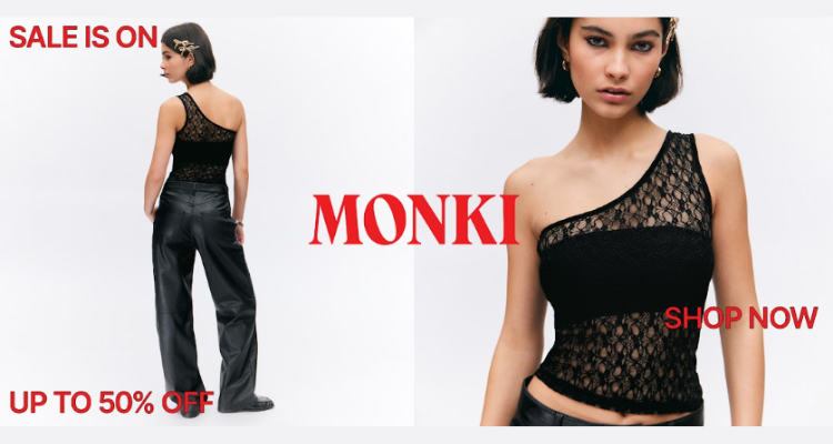 Monki官网VIP🐦早鸟2折起！泰迪夹克、面包服£45！🤩£7起收狗狗T恤、保龄包等！