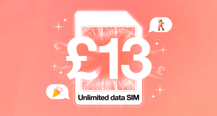 流量到用时方恨少？Three限时半价 £13/月享无限流量！£8享120GB！“网瘾患者”必买🤩