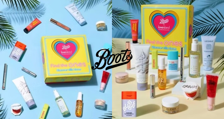 Boots✖Love Island全明星礼盒2折收10个正装🎀2件回本！OUAI护发精油、Fenty Skin磨砂膏！