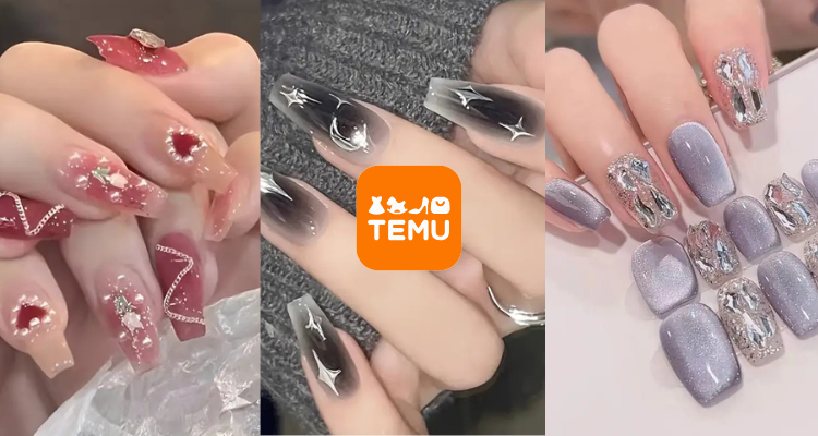 巨便宜💅TEMU穿戴甲不到1镑起！法式美甲73p！3D钻石猫眼£1.4！可爱腮红美甲£1.3✨…