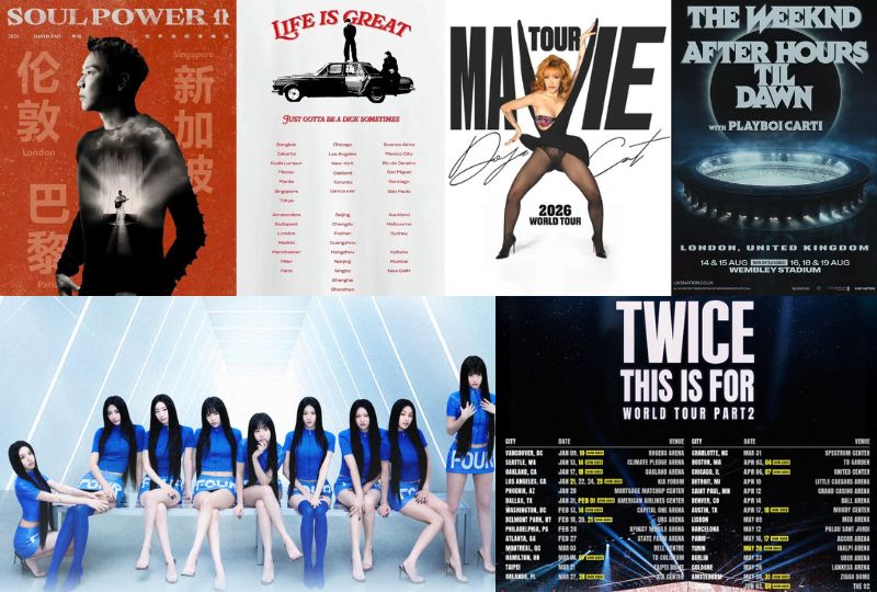 2026年英国热门演唱会脱口秀演出大盘点 | 陶喆、TWICE、Ariana Grande等等