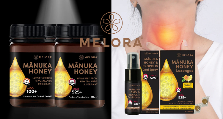 Melora独家霸哥2折起➕叠84折💥£5一大瓶100MGO蜂蜜🍯喉糖+喷雾£10！增强免疫力💪