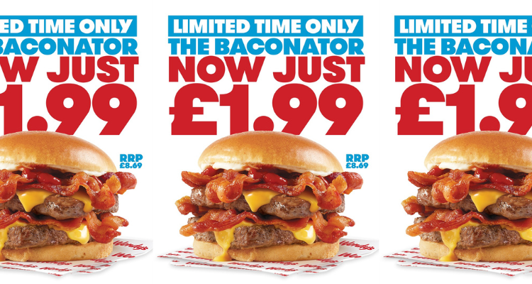🥓Wendy’s巨无霸培根汉堡，限时仅售£1.99！自助扫码立减别错过！全英都能吃🍔