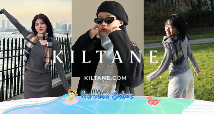 🐑Kiltane官网独家85折!£16收羊毛围巾🧣£50收喀什米尔羊绒围巾!💯苏格兰制造软黄金!