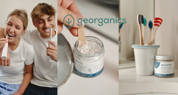 英国小众口腔牌Georganics独家8折！真•纯天然！£5收无氟牙膏🦷木柄牙刷£3！伴手礼好选