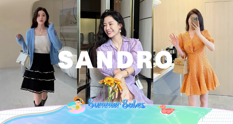 千金风😻Sandro清仓15折起!泡泡袖上衣£30!吊带连衣裙£38💕法式清新感溢出屏幕!