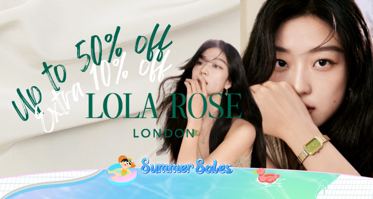 💚Lola Rose官网夏促5折起+叠9折！£85收孙千同款白母贝常青藤项链🎋手表£88起