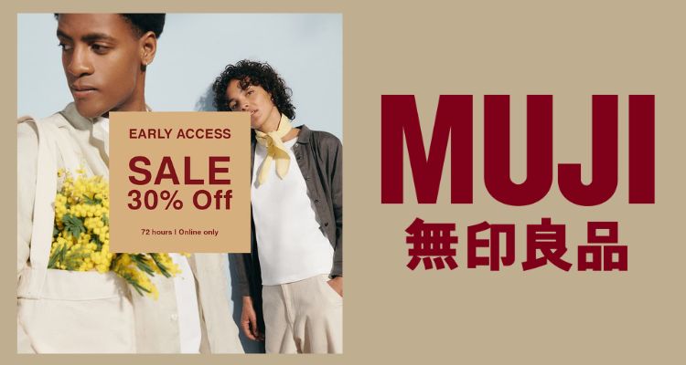 速抢‼️MUJI官网早鸟大促限时7折!冰感短袖£27🌬️£20收速干T恤!超舒适居家服整套£27!
