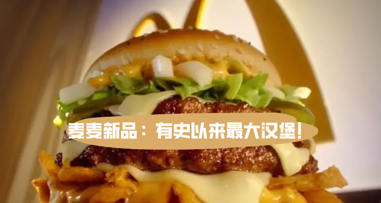 【吃喝玩乐】一口塞不下！英国麦麦史上最大汉堡来袭🤯7.99镑值不值？