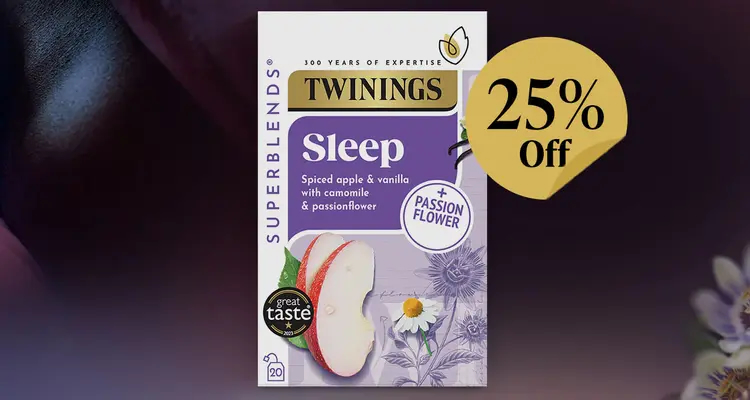川宁Twinings养生茶全场75折!一律£2.6囤!睡前能喝的助眠茶、养颜茶、维C增强免疫茶