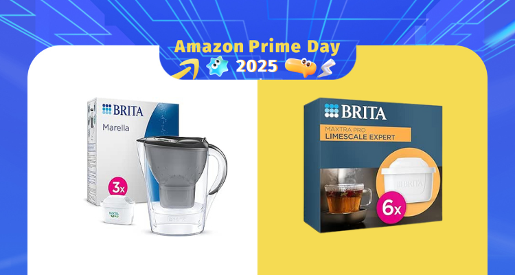 【Prime Day】水比命硬💦Brita狂降5折起!6个只要£22!滤水壶+3个滤芯£19收!划算疯
