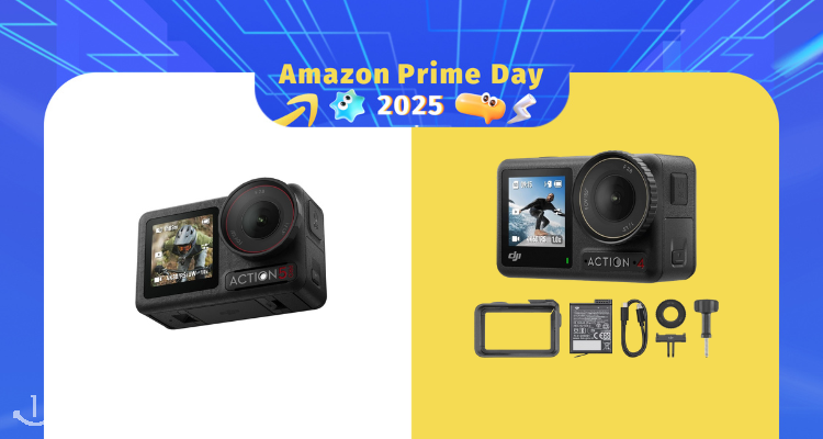 【Prime Day】史低价❗大疆Action 4运动相机£165收! Action 5 Pro运动相机仅£239