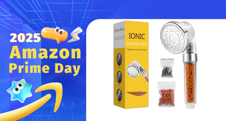 【Prime Day】过滤花洒£7.99收!可调节水压🚿还送2袋替换过滤石!从此洗头不秃头!