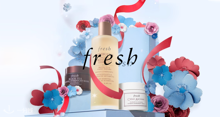 Fresh惊喜盒子空降！75折抱走大豆洁面+玫瑰水霜！满£75狂送£75礼包！七夕稳赢！