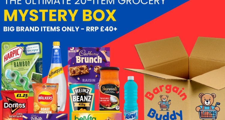 😨物价涨到怕？📦英国超市盲盒了解一下？半价抢20件品牌货！零食+饮料+日用品拆到手软