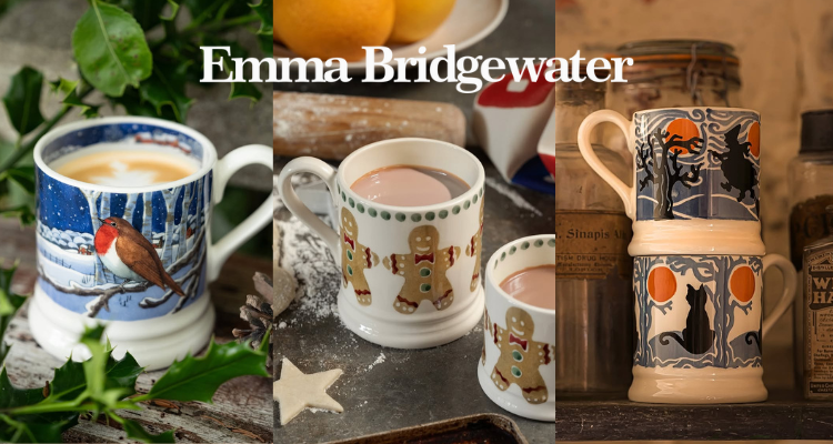 Emma Bridgewater马克杯全场8折👉£20/个！来收赵露思同款鸢尾兰杯！圣诞/万圣节限定🎄