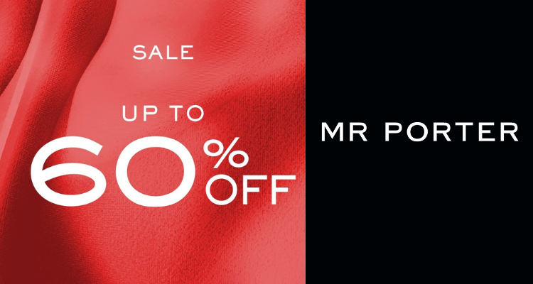 MR PORTER男装4折起!EssentialsT恤£23!Acne围巾半价£80!北面1996羽绒马甲£125!