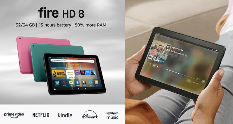 £49拿下高清平板！Amazon Fire HD8半价疯抢！网课+PDF笔记+Kindle！留子上学必备