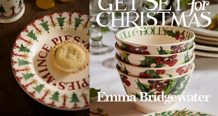 英国餐桌美学扛把子打折了✨EB圣诞系列限时8折!马克杯£20、陶瓷碗£17🎄仪式感拉满!