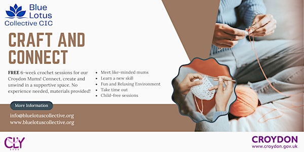 Crochet and Connect - Croydon来了！和妈妈们一起疗愈手作，享受属于你的温柔时光