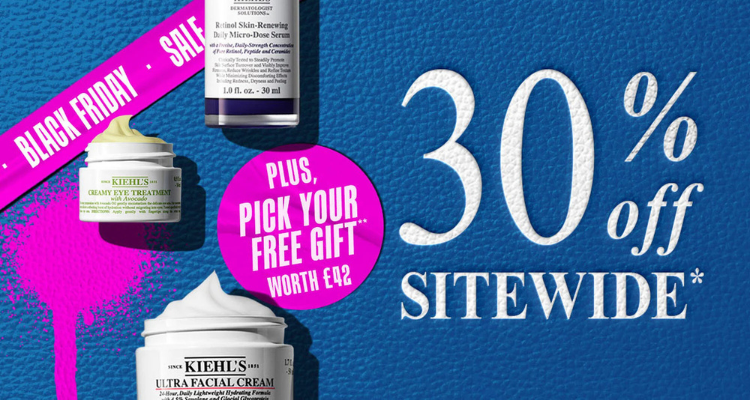黑五抄底!Kiehl‘s官网全场7折➕送8件礼🎁价值超£42!高保湿面霜£12!淡斑精华£39