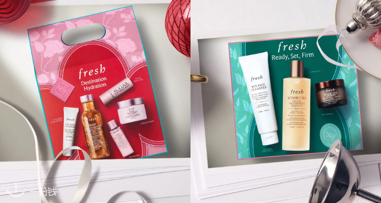 破价警报💥Fresh全场7折😍礼盒46折起+狂撒9件豪礼🎁全新花瓣水4件礼盒仅£40！