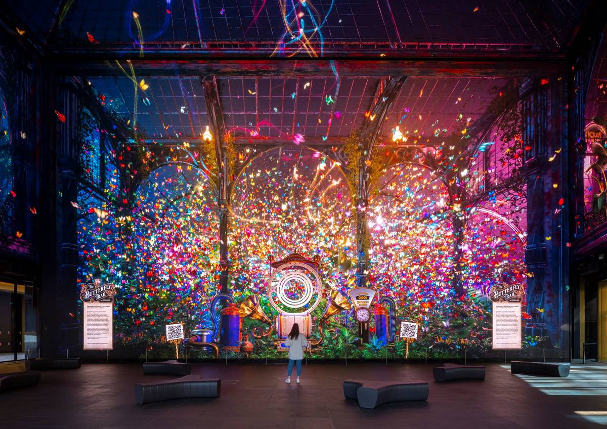 The Butterfly Trail 蝴蝶奇境展登陆伦敦！快来用指尖召唤数字魔法，免费体验超沉浸互动艺术