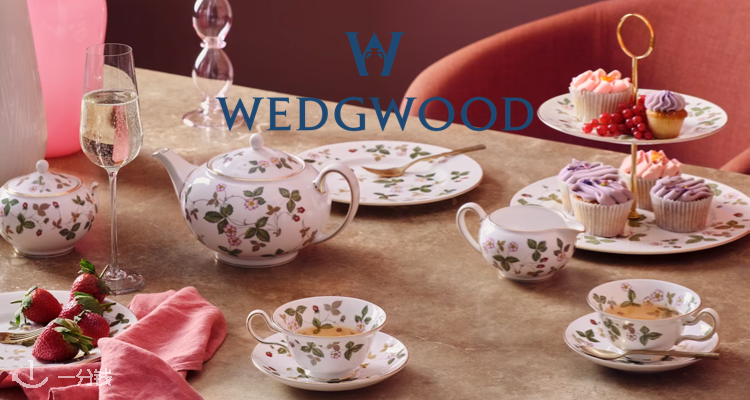 🫖【闪促】Wedgwood英国百年餐具无门槛7折！古国玫瑰餐盘£15！玫瑰碎花茶具套装£147！