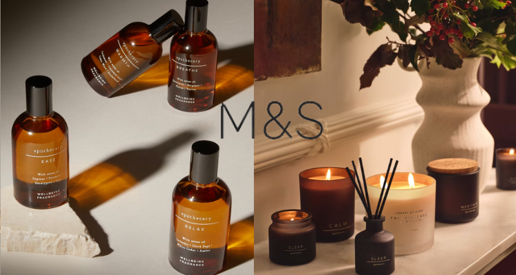 Marks&Spencer冬季清仓5折起!格纹羊毛流苏围巾£29!纯棉花卉床品套装£24!