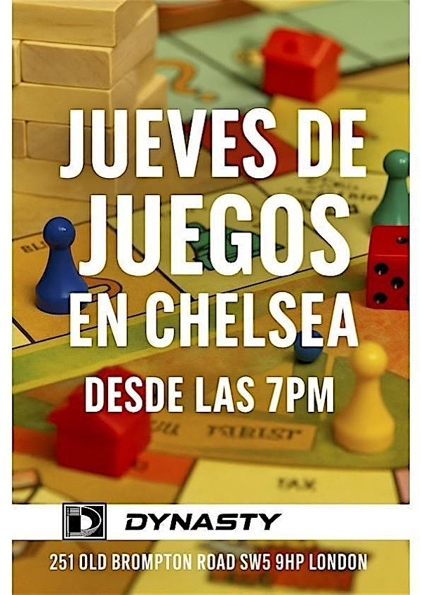 Jueves de Juegos de Mesa en Dynasty Bar（Chelsea）伦敦来了！每周四下班后，和朋友一起畅玩桌游，轻松结识新伙伴～