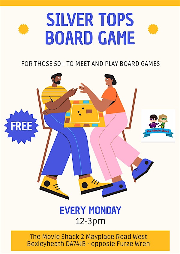 Silver Tops Board Game session for 50+ 伦敦来了！专为银发一族打造的桌游社交下午茶，快来结识新朋友吧！