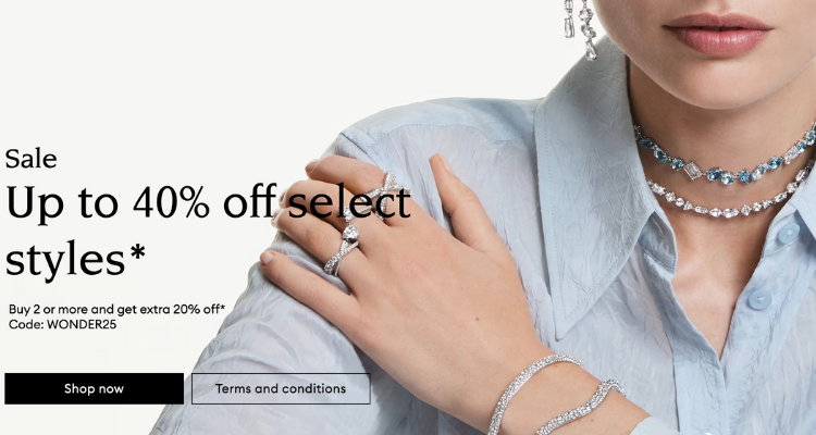 Swarovski官网冬促6折起+叠2件额外8折❗️1400+件经典款开折✨£42收Lisa同款情人节耳饰！