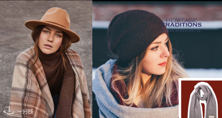 Unineed家围巾6折💥Heritage经典格纹都在🧣提花围巾£15收！驼色玫瑰拉绒羊毛围巾£12！