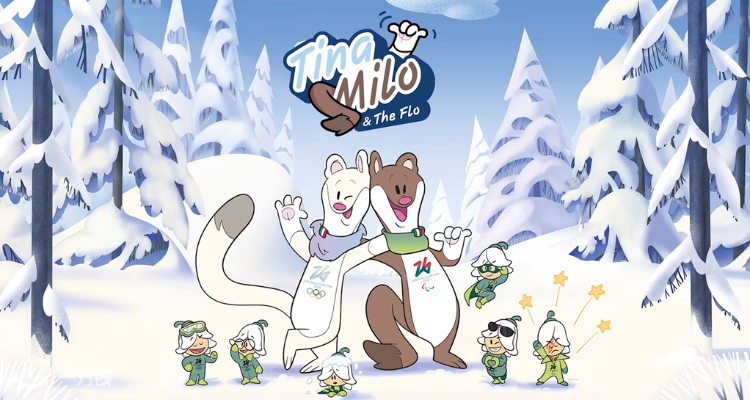 2026 米兰冬奥会开幕倒计时⏳ 来认识超萌吉祥物雪鼬姐弟Tina、Milo！🔥预定下一个爆款！