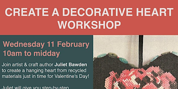 装饰心形挂饰工作坊来伦敦了！跟艺术家学做独一无二的情人节礼物