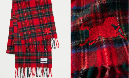 新年第一条围巾🧣委员免费送价值£69.9的 Kiltane 马年羊绒红围巾！