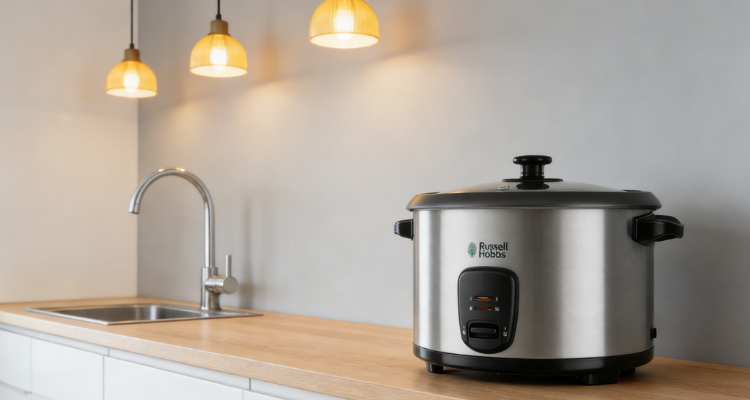英亚Russell Hobbs小家电4折起💥陶瓷插头电暖器£14！1.8L带蒸笼电饭煲£28！蒸煮一体恒温保温！