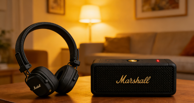 英亚Marshall/马歇尔低至45折💥Major IV蓝牙头戴耳机仅£55！黑金Emberton II蓝牙音箱£120收！